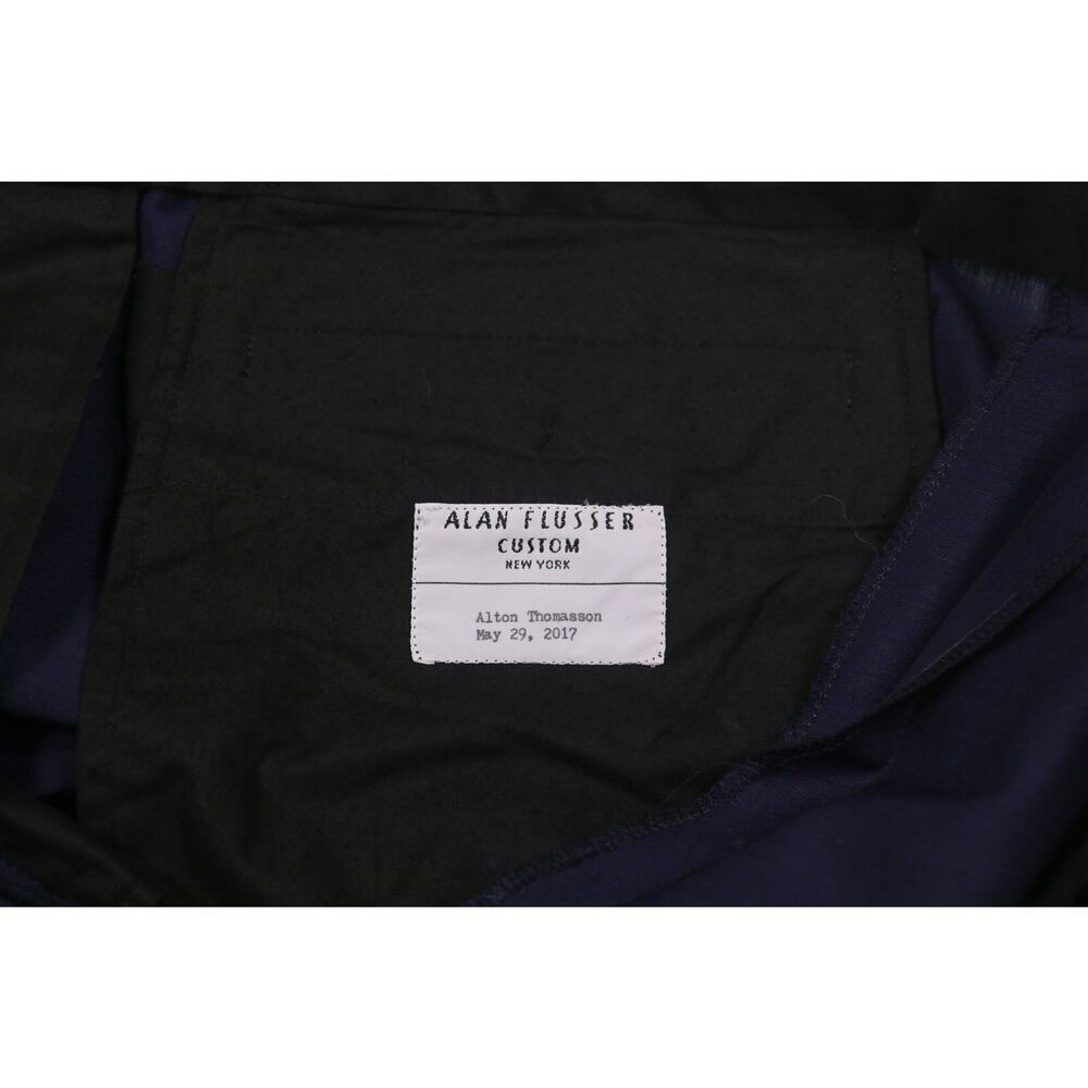 Alan Flusser Bespoke Handmade Navy Blue Mohair Tuxedo Formal Pants 42x27 - Picture 6 of 9